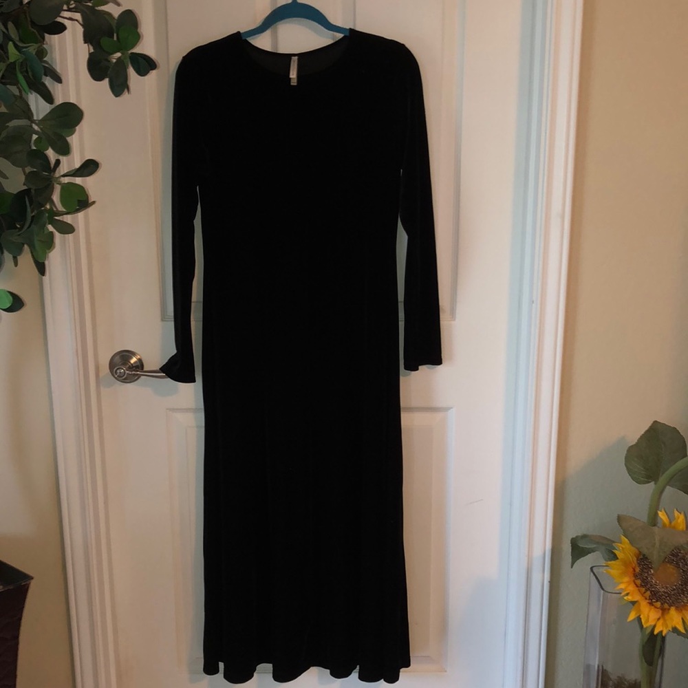 Velvety Black Dress